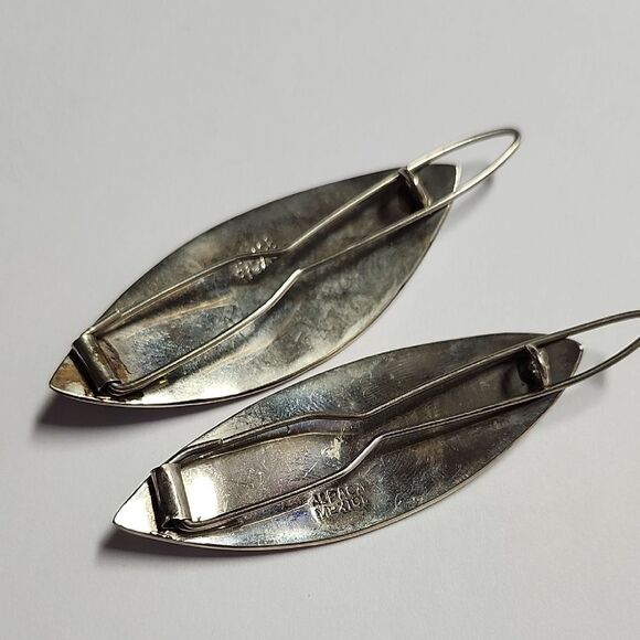 Alpaca Mexico Abalone Inlay Leaf Barrette Hair Clips main image 5